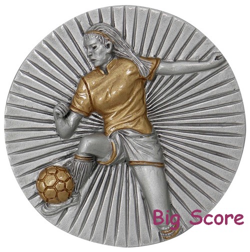 Voetbal Dams resinplakfiguur FG107